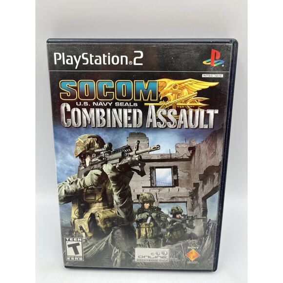 SOCOM US Navy Seals Combined Assault (Sony Playstation 2 PS2, 2006) Tested - Picture 1 of 5
